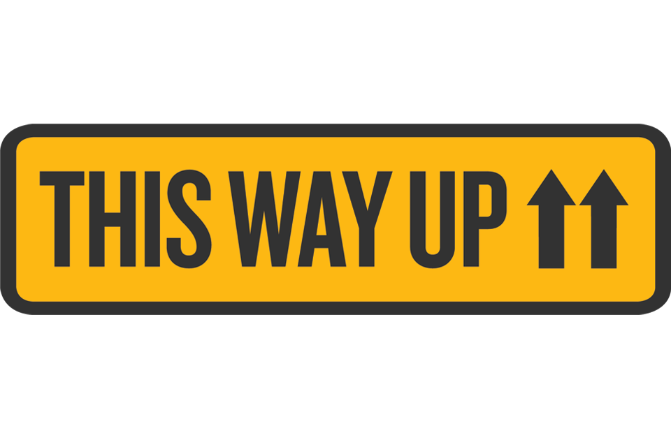 THIS WAY UP logo